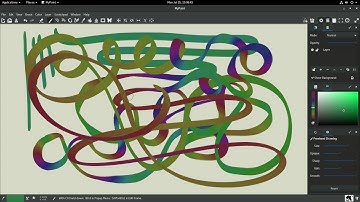 MyPaint pen rotation test