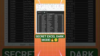 Create a Dark Mode Button in Excel using Conditional Formatting + Checkbox 🌙 | Excel Tips & Tricks