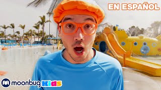 ¡Blippi explora un parque acuático! | Aprende con Blippi | @BlippiEspanol  | Moonbug Kids