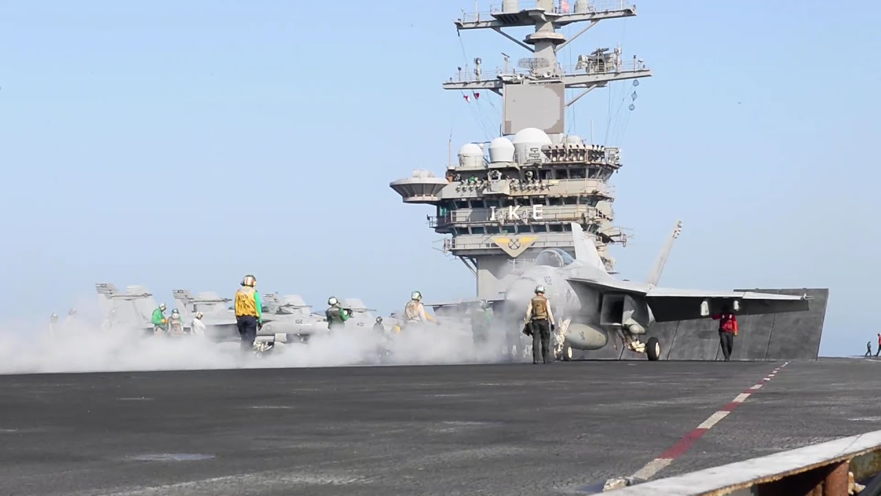 US Military News • US Navy Aircraft Carrier – USS Dwight D. Eisenhower – VR  Arabian Sea May 15 2021
