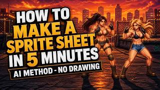 How to Make a Sprite Sheet in 5 Minutes - AI Method - No Drawing