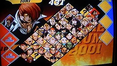 Capcom vs SNK 2 groove & character select for request