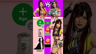 iyo sky vs kairi sane 💥 WWE wrestler Life Data compression 2026 #wwe #fyp #champion #iyosky