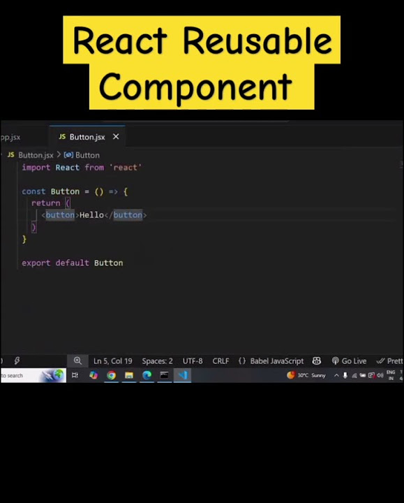 How to make reusable component in react js | react reusable component # ...