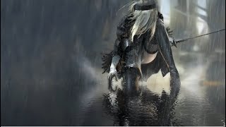 Nier Automata with Gentle Rain to help you Relax (*MAXED 128kbps HIGH QUALITY Version*) screenshot 1