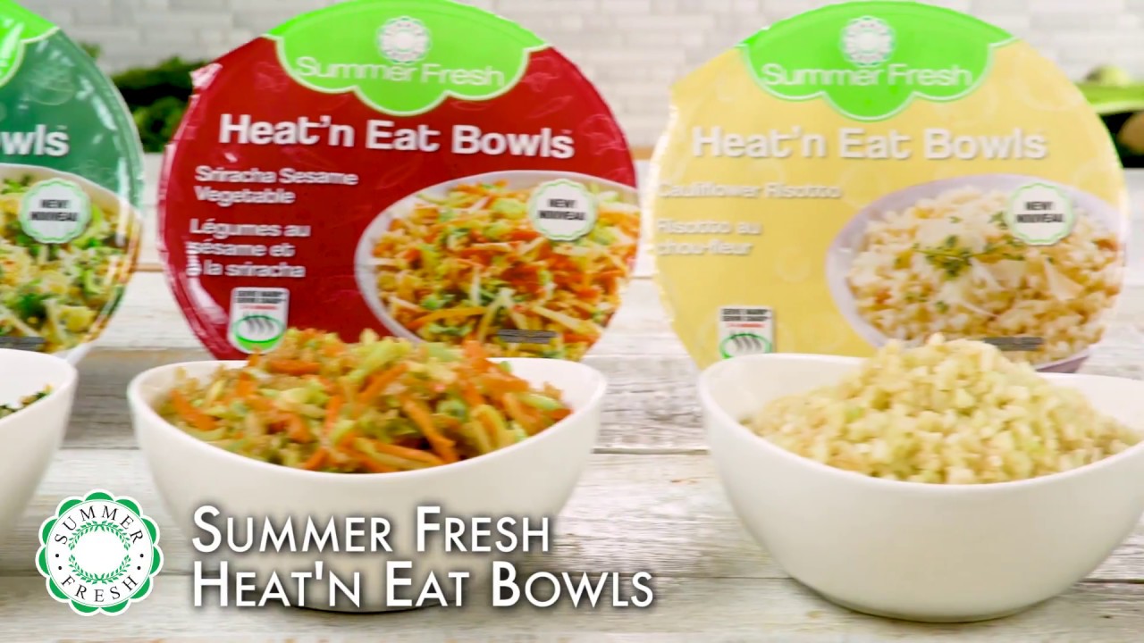 Summer Fresh Heat'n Eat Veggie Bowls - YouTube