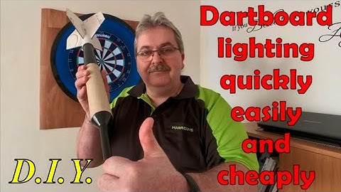 How to make dartboard lighting quickly, easily and cheaply