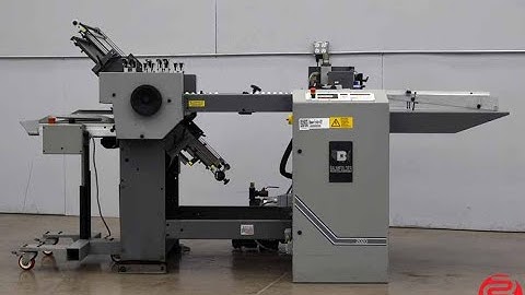 2001 Baum 2020 Pile Feed Paper Folder w/ 8 Page Unit