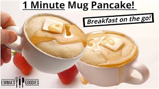 1 Minute Microwave Mug PANCAKES ! Fluffy Pancakes in 1 minute  | Back To School Breakfast