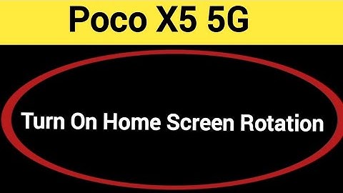 How to turn on home screen rotation, home screen auto rotation on off kaise karen, Poco X5 5G me hom