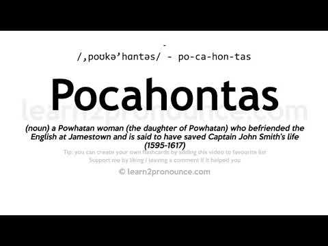 Uitspraak van Pocahontas | Definitie van Pocahontas