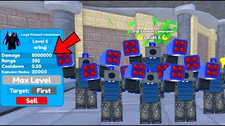 OMG!!!💫✨💥I GOT A NEW LARGE FIREWORK CAMERAMAN💫✨💥Toilet Tower Defense | Roblox