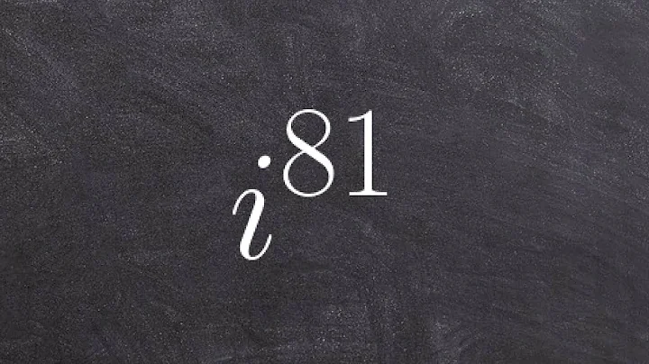 Algebra 2 - Simplifying complex numbers to a higher power i ^ 81