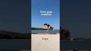 Insane Crow Pose Evolution 🤯 #crow #crowpose #yoga a