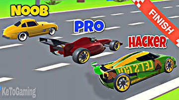 NOOB vs PRO vs HACKER in Race Master 3D