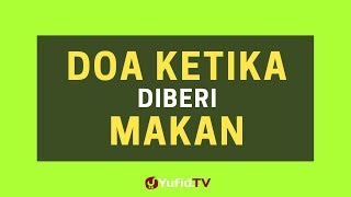 Doa Diberi Makan - Poster Dakwah Yufid TV