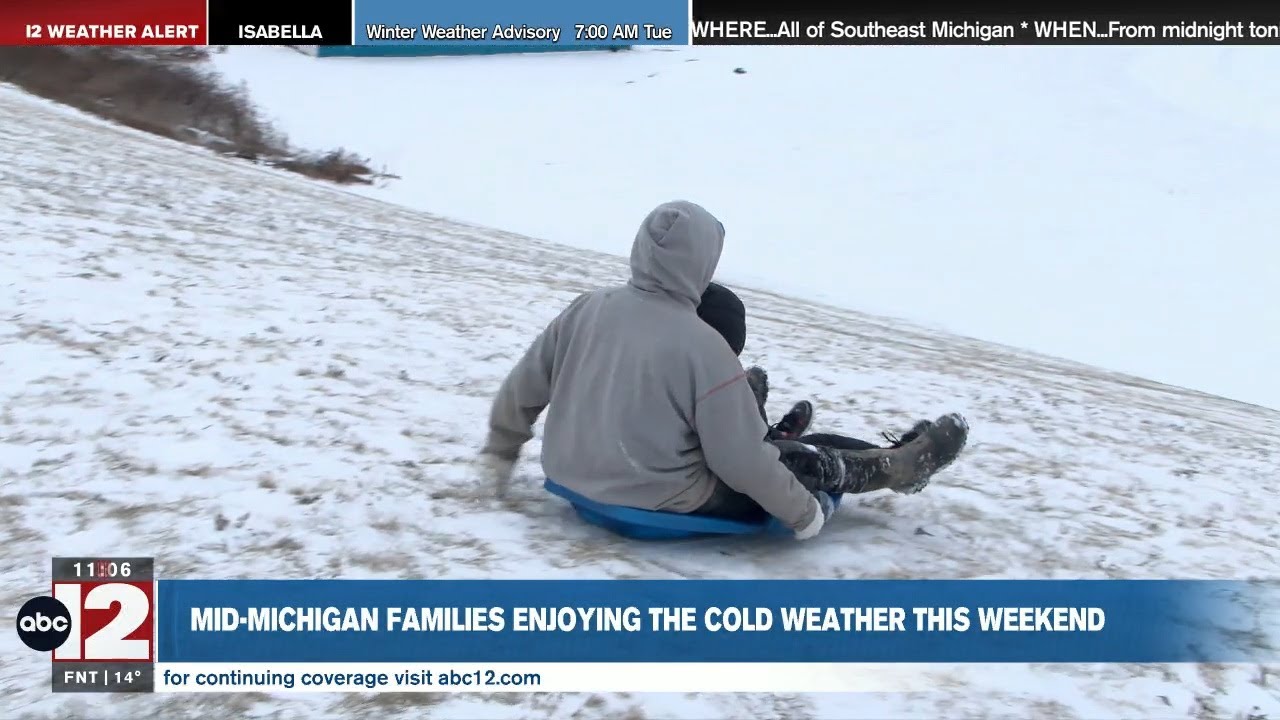 Families enjoy cold weather fun in Mid-Michigan