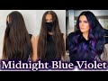 Midnight Blue Violet Black Hair Tutorial