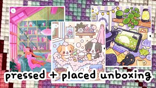 let's unbox 3 diamond paintings from pressed + placed!