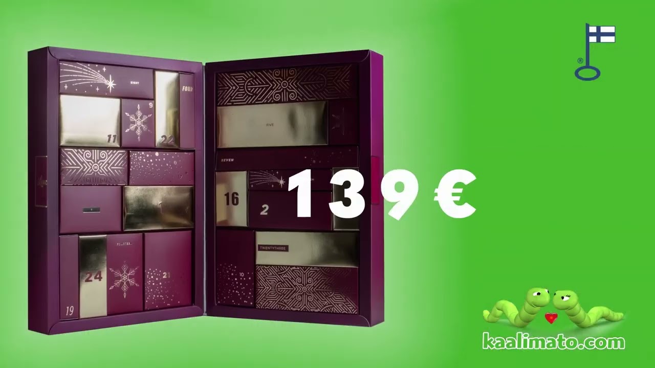 Kaalimato Joulukalenteri 2024 TV-mainos kylpylä