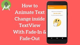 Android TextView Animation - Animate Text Change in TextView (Demo) screenshot 2