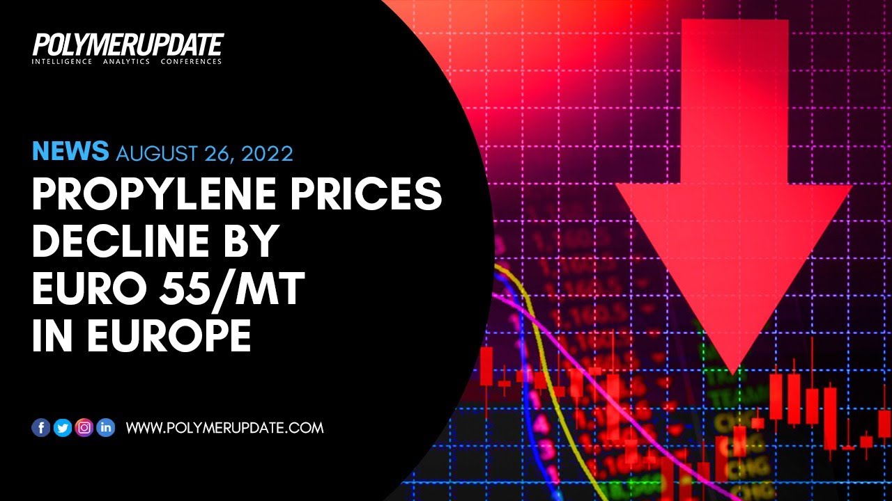 Propylene Prices Decline By Euro 55/MT In Europe