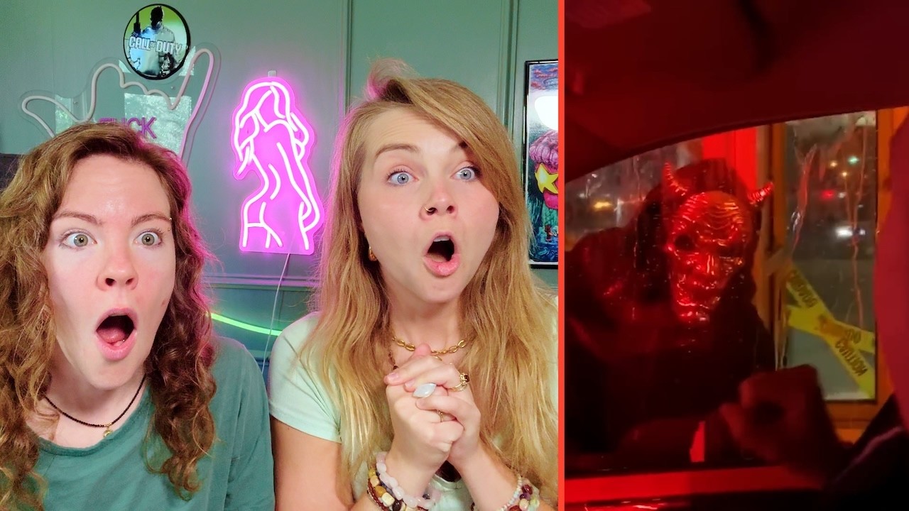Reacting To Funniest Spooky Fails! - *Best Halloween Videos* - Hailee And Kendra