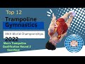 Top 12. Men&#39;s Trampoline Qualification Round 2 - Semifinal. World Championship  2022