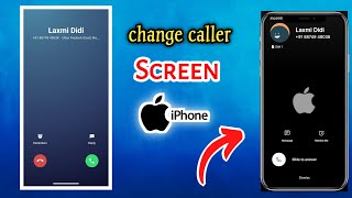 Apne Phone Ka Caller Screen Iphone Jaisa Kaise Kare || How to make Caller Screen Like Iphone