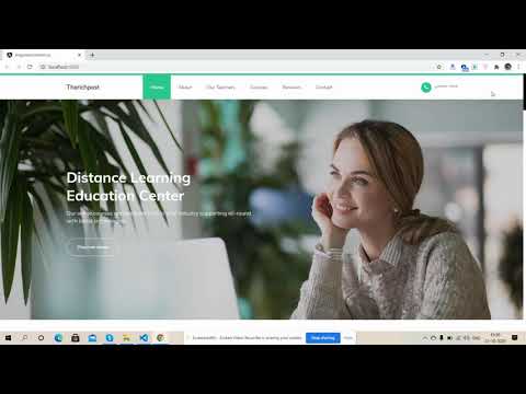 Angular 10 Education Template Working Example