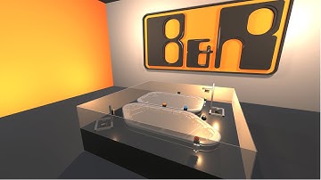 Unity3D Industrial Robotics - B&R Automation ACOPOStrak transport system (Digital-Twin Application)