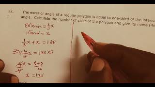 KCSE MATHS REVISION (POLYGONS)