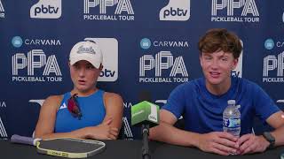 Anna Bright & Hayden Patriquin Press Conference after Championship Match loss - PPA Atlanta Slam
