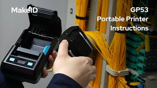 How To Operate Makeid Gp53 2 Portable Thermal Transfer Printer
