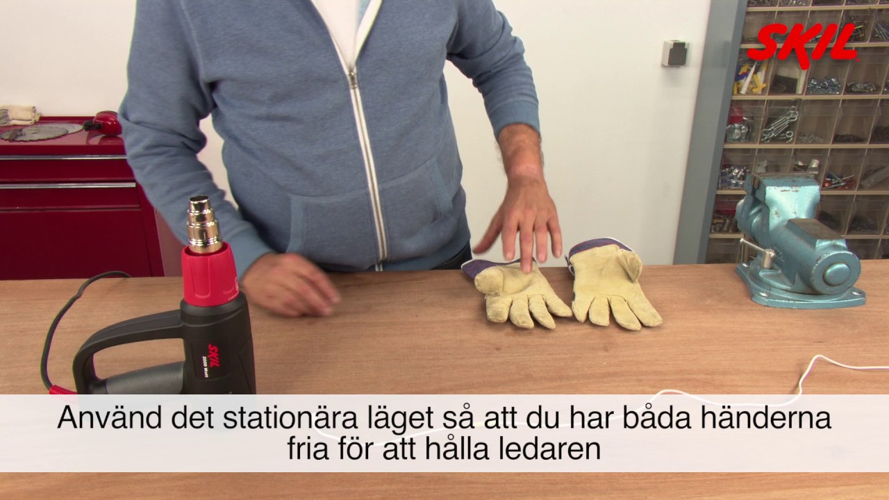 Hur använder man en varmluftspistol för att applicera krympslang ...