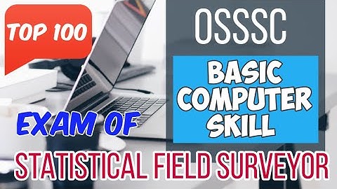 Basic Computer Skill Test for #OSSSC SFS Exam II Important Computer GK
