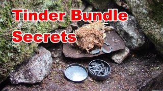 Tinder Bundle Secrets!  Bushcraft & Wilderness Survival Skills