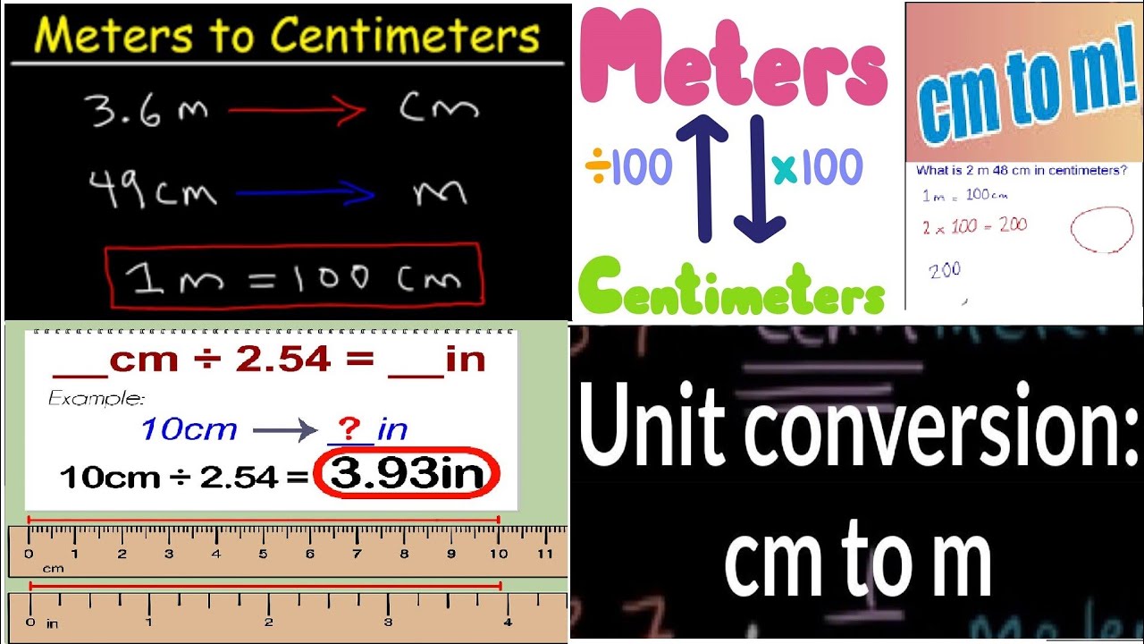 How to Convert Meter to Centimeter and Centimeter to Meter. M to CM