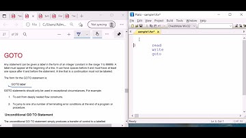Lecture 6- unconditional GOTO in Fortran  with notes - hindi