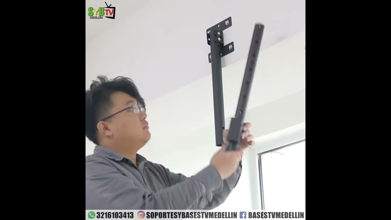 soporte tv techo  32" a 55" giro  360°