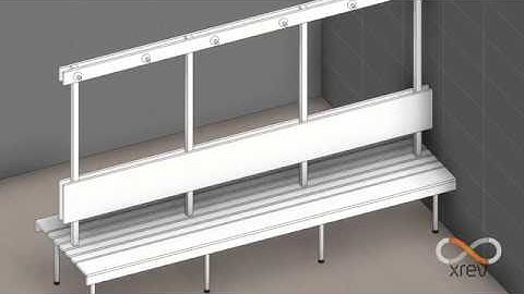 Xrev Generic Revit Content - Bench Seat - line based family