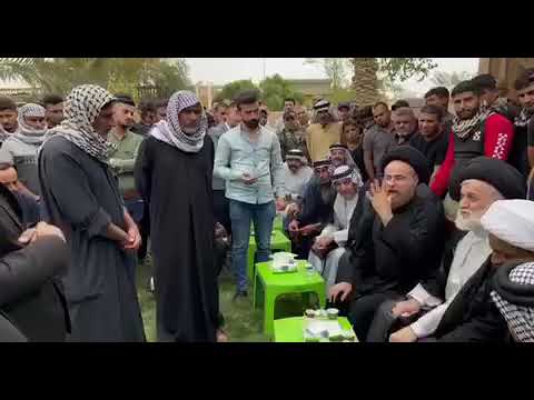 شاهد السي د إبراهيم الجابري يؤكد ان زيارة وفد السيد الصدر للمقدادية جاءت للوقوف مع أهلها ومساندتهم