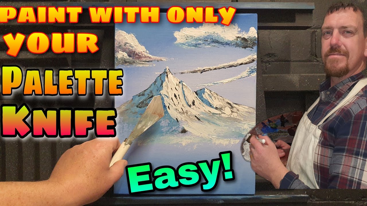 Palette knife only oil painting on canvas YouTube