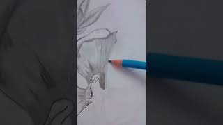 shading a flower 🌼# rockstar # black pink sound 🖤🩷