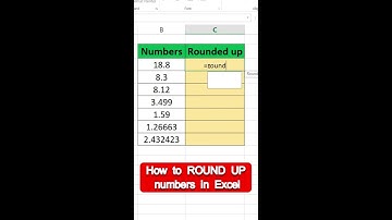 How to Round UP numbers in Excel!