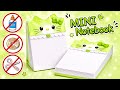 Cute Mini Notebook 💚📒No Glue ❌ No Tape ❌ No Scissors ❌Easy & Aesthetic DIY for School 🎀✨ #craftshizz