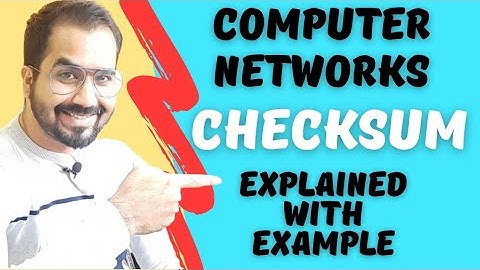 Checksum Explained with Example in English l Computer Networks Course