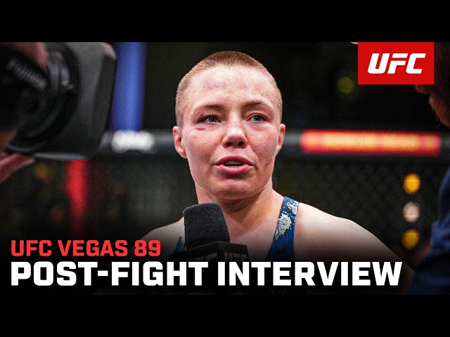 Rose Namajunas Post-Fight Interview | UFC Vegas 89 class=