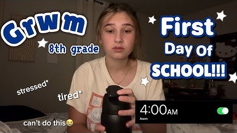GRWM! for the first day of school *8th grade edition*