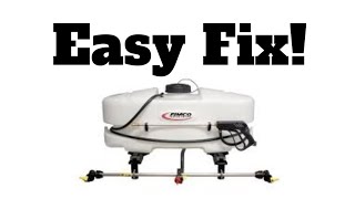 Fimco Sprayer Troubleshooting and Repair